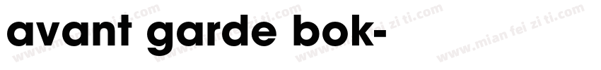 avant garde bok字体转换